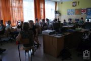 	próbny wywiad w klasie komputerowej MZS nr 6 w Gorlicach	