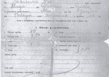 Powiększ zdjęcie Protokół przekazania gospodarstwa we Jarzębiec; 1947 rok