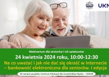 Przejdź do - Webinarium (seminarium online) dla seniorów i ich opiekunów 