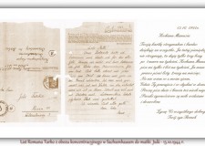 Powiększ zdjęcie List Romana Tarko do matki Julii napisany z obozu koncentracyjnego