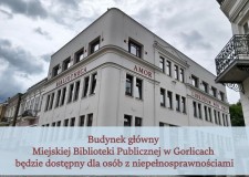 Powiększ zdjęcie Baner — Budynek główny będzie dostępny dla osób z niepełnosprawnościami