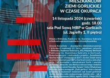 Powiększ zdjęcie Plakat — „Oni ratowali Żydów — bohaterskie postawy mieszkańców ziemi gorlickiej w czasie okupacji”