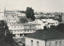 Powiększ zdjęcie Gorlice, widok z dachu Rzihówki w 1963 r.
