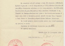 Powiększ zdjęcie 17. Akt nadania obywatelstwa polskiego Adolfowi Pionowi de Bourge z 1929 r.